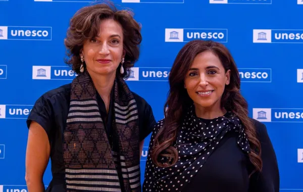 الشيخة بدور القاسمي سفيرة للنوايا الحسنة للتعليم ثقافة الكتاب - الصورة من وام الشيخة بدور القاسمي سفيرة للنوايا الحسنة للتعليم ثقافة الكتاب