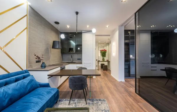 منزل صغير مؤثث بصورة لافتة مع استغلال المساحات منزل صغير