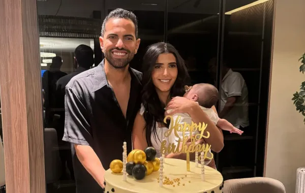 ريم سامي وزوجها محمد المغازي - الصورة من حسابها على إنستغرام ريم سامي وزوجها محمد المغازي - الصورة من حسابها على إنستغرام