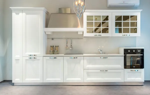 مطبخ أبيض  مطبخ نظيف