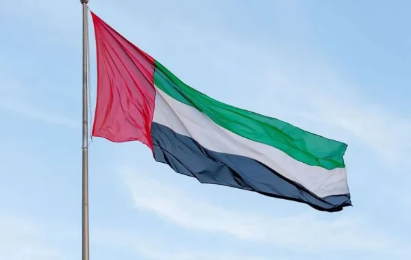 علم دولة الإمارات العربية المتحدة. الصورة من وكالة الأنباء الإماراتية "وام"