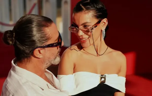 هادي الباجوري وزوجته هايدي خالد- تصوير يحيى أحمد