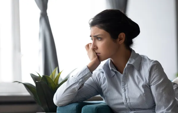 صورة لحامل قلقة