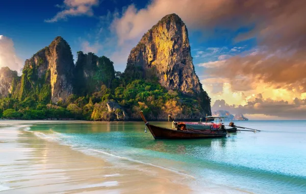 جزر في في كما تبدو وقت المغيب