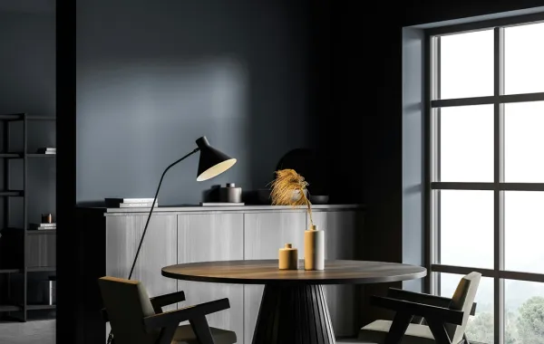 شقة ذات ألوان داكنة