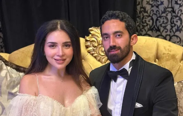 مي عز الدين وزوجها أحمد تيمور خليل