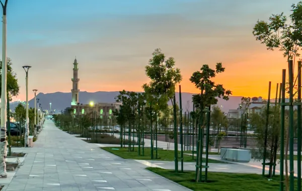 مسارات للمشاة في المدينة المنورة. الصورة من منصة الصور السعودية