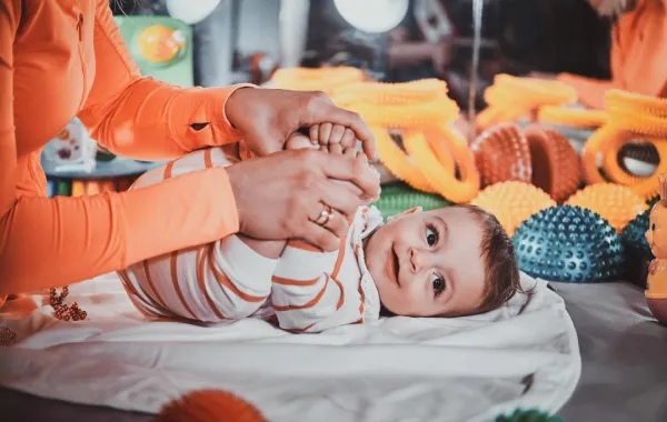 صورة لطفل يبتسم