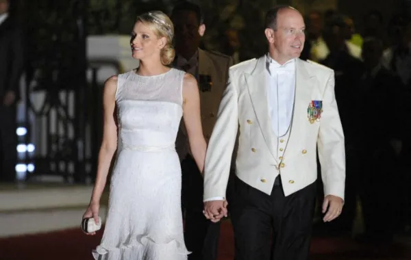 الأميرة شارلين والأمير ألبرت الثاني في موناكو (Princess Charlene and Prince Albert II in Monaco). مصدر الصورة: Fred DUFOUR / AFP
