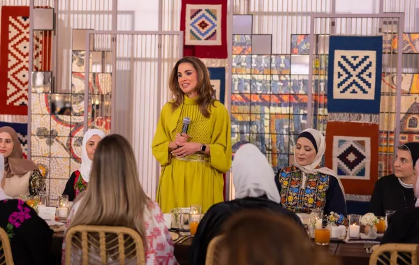 الملكة رانيا العبد الله ( مصدر الصورة:  QUEEN RANIA'S OFFICE / AFP)