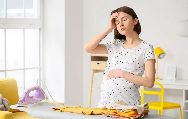 صورة لحامل تشعر بالتعب