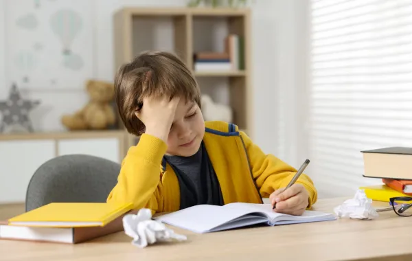 صورة طفل يخاف من الفشل