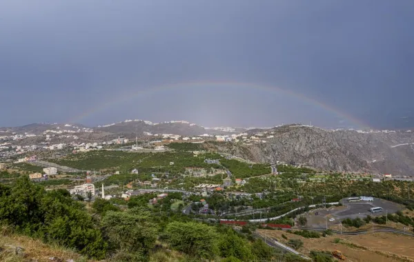 أمطار في محافظة بني حسن بمنطقة الباحة