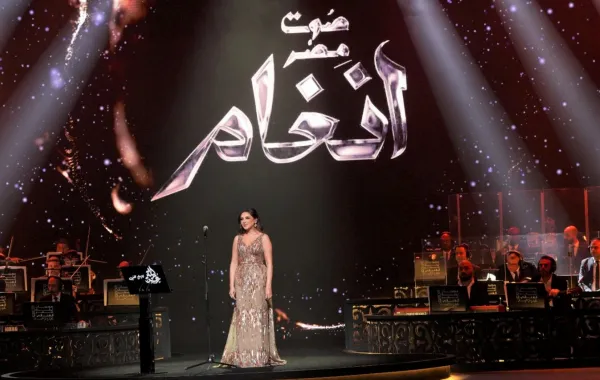 أنغام- الصورة من المركز الإعلامي لشركة ليلة عمر