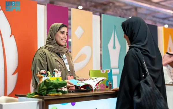 جناح هيئة الأدب والنشر والترجمة في معرض بيبان 2025 - الصورة من وكالة الأنباء السعودية "واس"