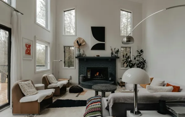 المنزل مع تجهيزات شتوية