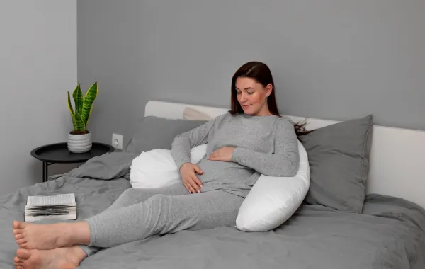 صورة لحامل في شهور متقدمة