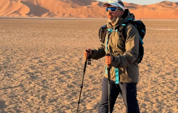 بدر الشيباني بطل فيلم "قمم سبع"- الصورة من حسابه على إنستغرام