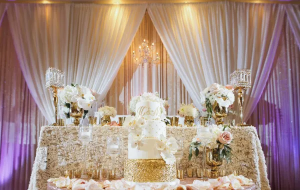 بوفيه الحلوى في العرس 