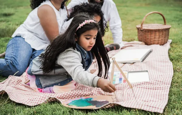 صورة عائلى في الحديقة