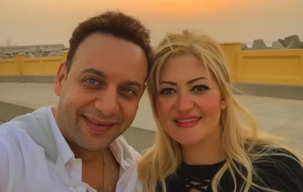 مصطفى قمر وزوجته غادة رزق - الصورة من حساب مصطفى قمر على انستغرام