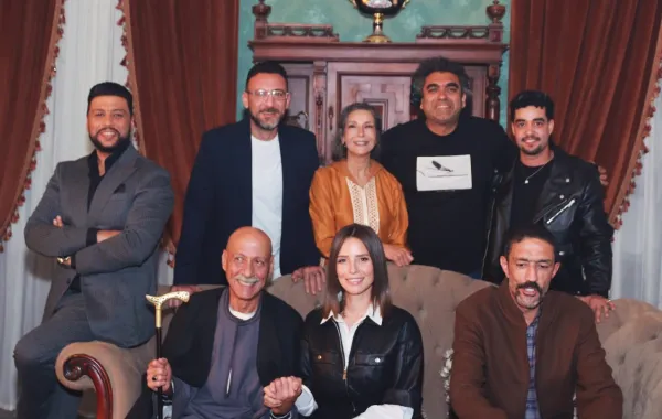 أبطال وصُنّاع مسلسل قسمة العدل - الصورة من حساب المخرج أحمد خالد على فيسبوك