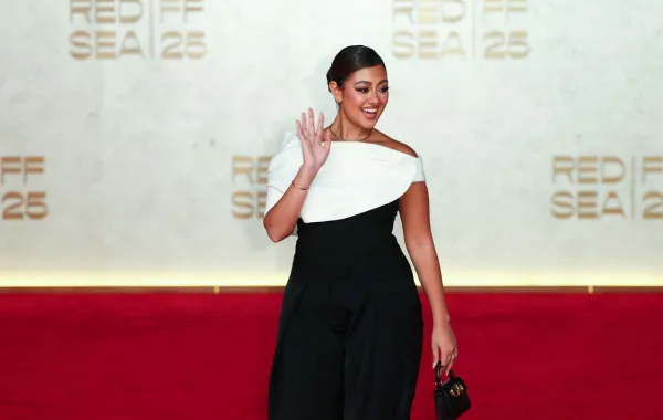 ماريا بحراوي على سجادة مهرجان البحر الأحمر السينمائي 2025- (مصدر الصورة Tim P. Whitby/Getty Images for The Red Sea International Film Festival)