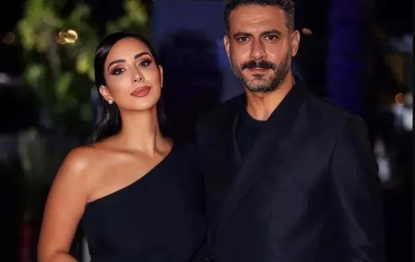 محمد فراج برفقة زوجته بسنت شوقي- الصورة من صفحة الفنانة بسنت شوقي بإنستغرام