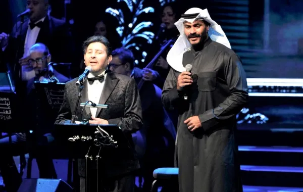 هاني شاكر وخالد سليم- الصورة من المركز الاعلامي لـ شركة ليلة عمر