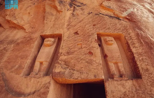 الاكتشافات الأثرية الجديدة في العلا. الصورة من وكالة الأنباء السعودية "واس"