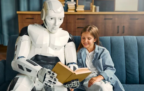 صورة الصداقة مع الروبوت