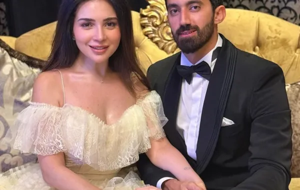 مي عز الدين وزوجها أحمد تيمور - الصورة من حسابها على إنستغرام