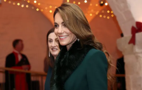 كاثرين Catherine (كيت ميدلتون) في حفل الكريسماس السنوي الخامس 2025. مصدر الصورة: Chris Jackson / POOL / AFP