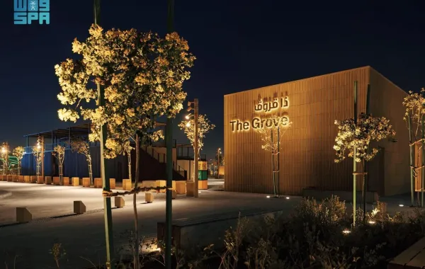  "ذا قروڤ"، إحدى الوجهات الجديدة ضمن مشروع المسار الرياضي. الصورة من وكالة الأنباء السعودية "واس"