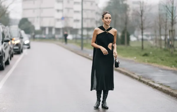 إطلالة ستريت ستايل من ميلانو- الصورة من Launchmetrics/Spotlight ©