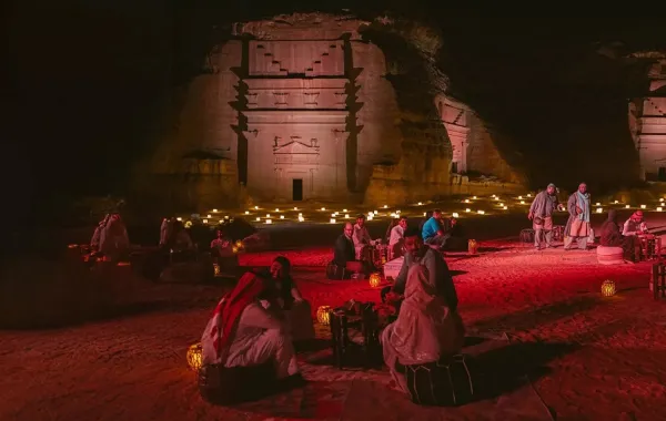 لقطات من فعالية ‏مساء الحِجر الثقافية - الصورة من الموقع الرسمي لاستكشف العلا