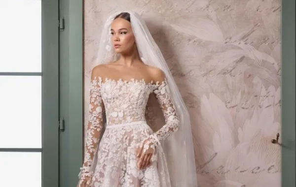 فستان زفاف من الدانتيل من طوني ورد لعام 2026