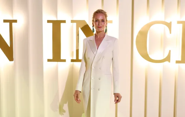 أوما ثورمان Uma Thurman ضمن فعالية المرأة في السينما (مصدر الصورة:  Tim P. Whitby/Getty Images for The Red Sea International Film Festival)