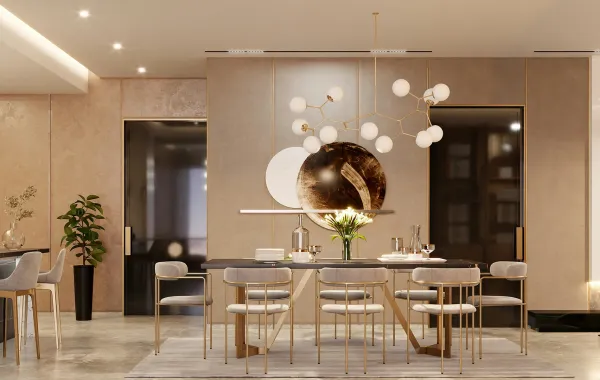 غرفة طعام فخمة