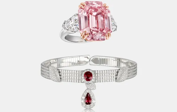 مجوهرات مرصوفة بأحجار كريمة نادرة من أكبر الدور العالمية 