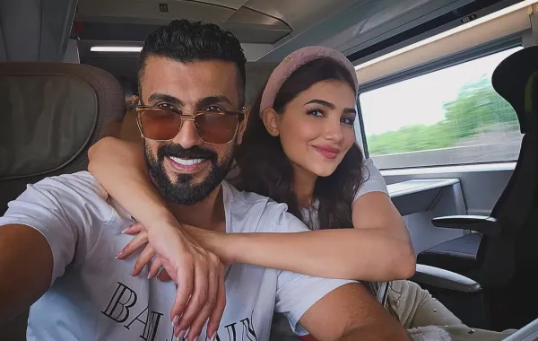 مي عمر ومحمد سامي - الصورة من صفحته على  انستغرام