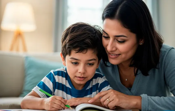 صورة لأم مع طفلها