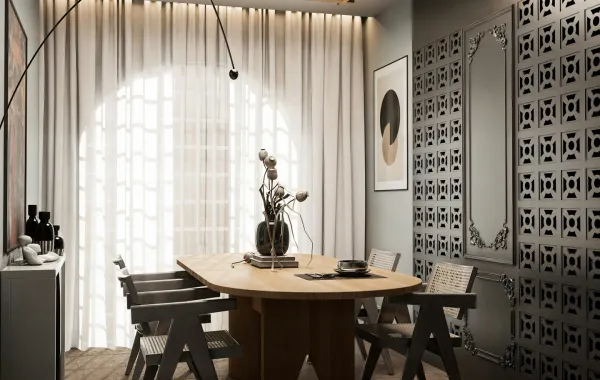 غرفة طعام معاصرة 