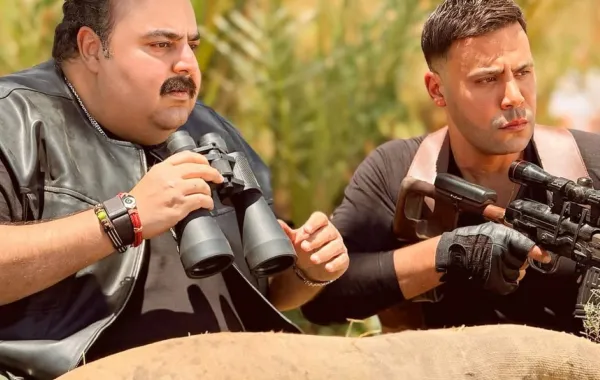 شيكو ومحمد إمام من فيلم صقر وكناريا - الصورة من حساب شيكو على إنستغرام