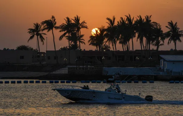 غروب الشمس في محافظة جدة 