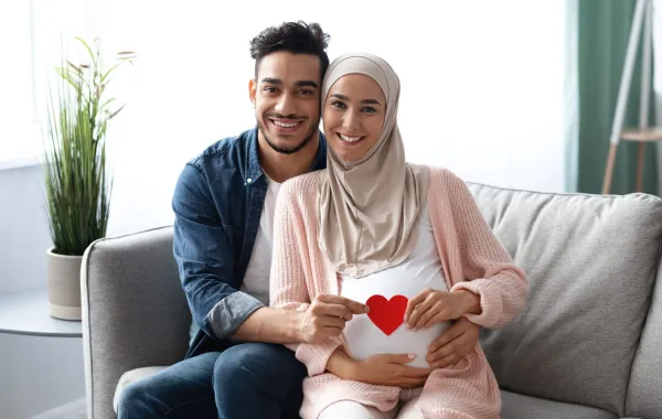 صورة تعبيرية عن قلب الحامل