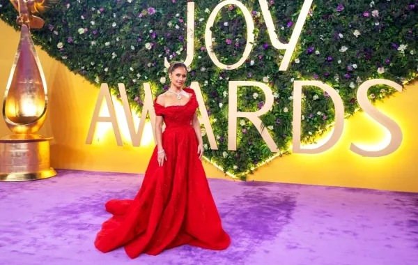 نيللي كريم  في حفل جوي أوردز 2025- مصدر الصورة المركز الإعلامي لمجموعة MBC