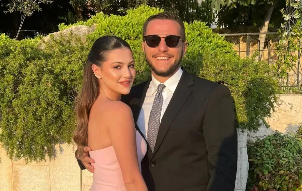 دانا الحلاني وخطيبها آلان سعد- الصورة من حسابها على إنستغرام