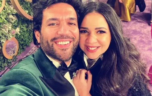 إيمي سمير غانم وزوجها حسن الرداد - الصورة من حسابه الخاص على إنستغرام