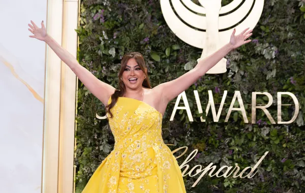 بشرى في حفل joy awards 2026 - الصورة من الهيئة العامة للترفيه